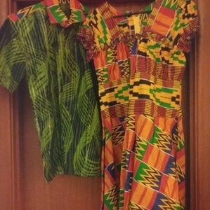 Kente shirt and Kente dress